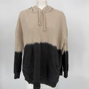 Ocean Drive Women’s Large Dip Dye Hoodie Coastal Surfer Fairycore Sweatshirt